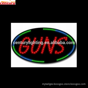 wholesale china factory price guns animated led light sign